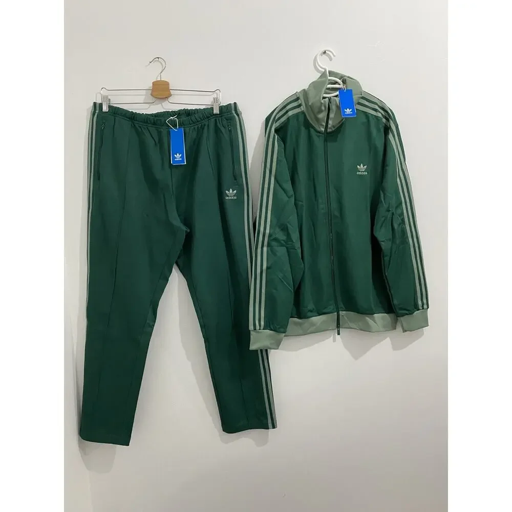 Adidas Originals Beckenbauer Tracksuit Collegiate Green Silver Green Size XL